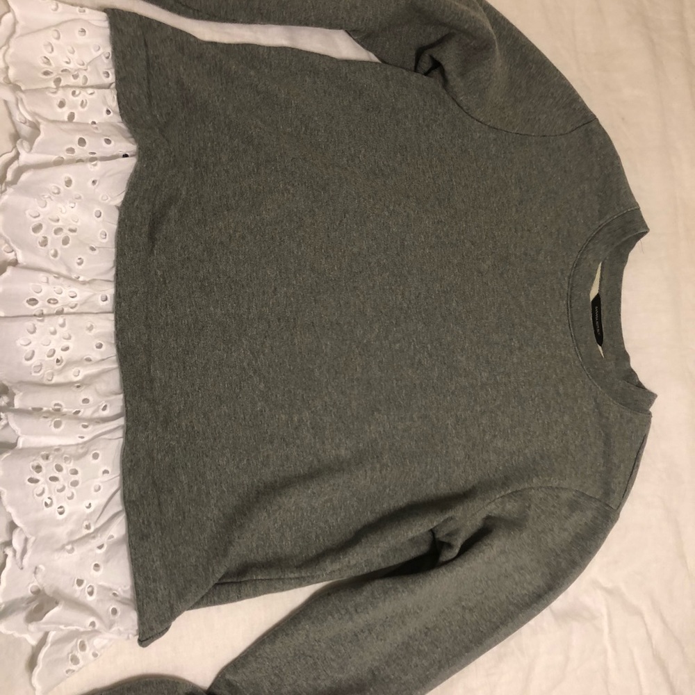 Banana republic sweatshirt with eyelet trim
